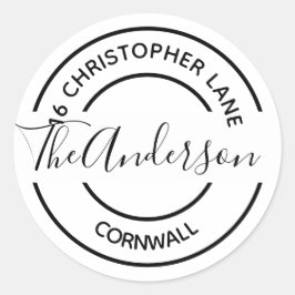 Hoja de 20 Pegatinas - Familia o empresa