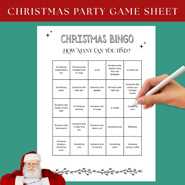 Hoja de actividades de Bingo de navidades (Subido por el creador)