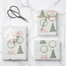 Hoja de ajuste de árbol de Navidad