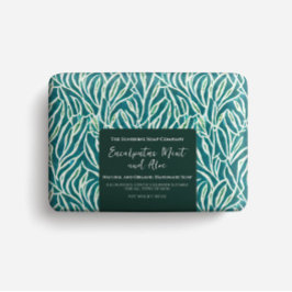 Hoja de ajuste de jabón - hojas verdes abstractas