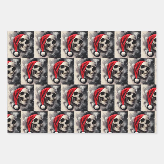 Hoja de ajuste de Navidades de cráneo (Anverso)