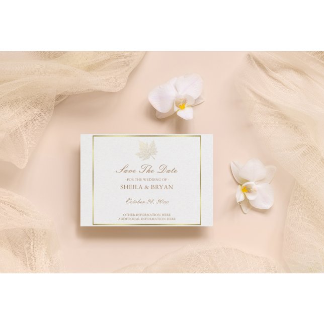 Hoja de arce dorada Guardar la tarjeta postal de f (Subido por el creador)