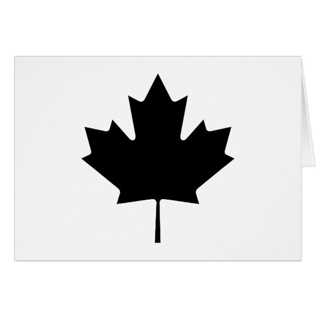Hoja de arce Transp negro los regalos de Zazzle (Anverso (Horizontal))