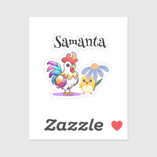 Hoja de Calcomanías de Gallo Mágico (Hoja)