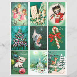 Hoja de Clipart de Green Navidades Green Card