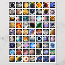 Hoja de collage de espacio exterior Elementos de s