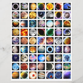 Hoja de collage de espacio exterior Elementos de s