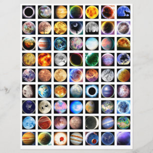 Hoja de collage de espacio exterior Elementos de s