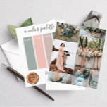Hoja de color de Rosa  de verde elegante Boda de p<br><div class="desc">Classy Dusty Rosa Greenery Colores Bodas Palette Card 2024</div>
