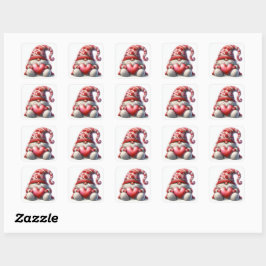 Hoja de conjunto de pegatinas de Gnome Love