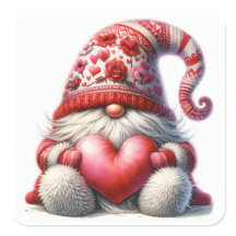 Hoja de conjunto de pegatinas de Gnome Love