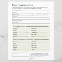 Hoja de consulta de cliente