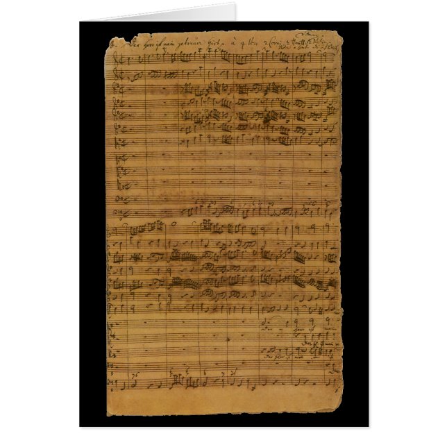 Hoja de época de Johann Sebastian Bach (Frente)