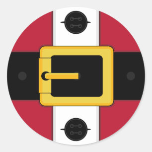 Hoja de etiquetas de Navidad Santa Suit