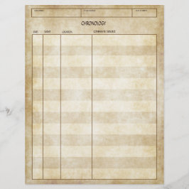 Hoja de genealogía con aspecto antiguo