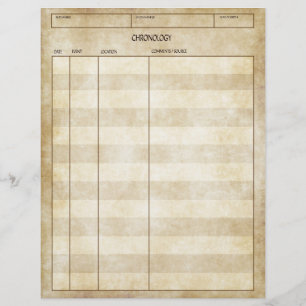 Hoja de genealogía con aspecto antiguo