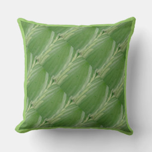 hoja de hosta, casi una almohada verde sólida