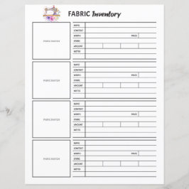 Hoja de Inventario de Fabric