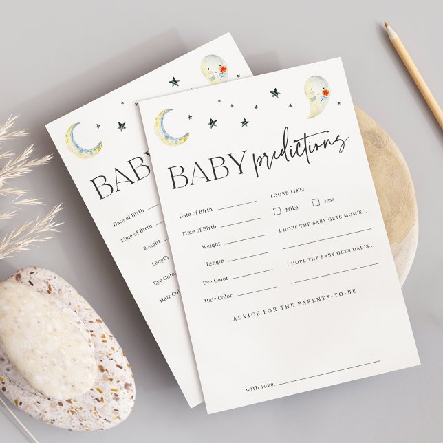 Hoja de juego de las predicciones de Baby Shower d (Subido por el creador)