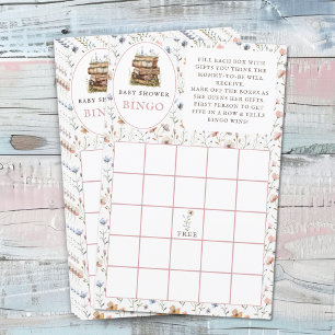 Hoja de juegos de libros con "Bingo Regalo" para b