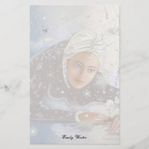 Hoja de la carta de la reina de la nieve!