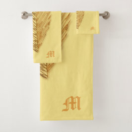 Hoja de la palma con aspecto de cobre