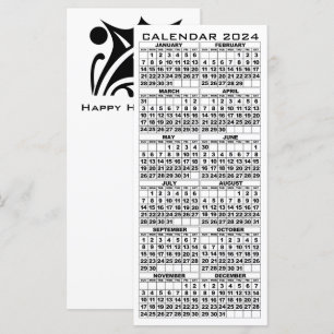 Hoja de la tarjeta de rack de los días festivos de