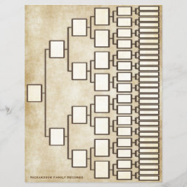 Hoja de Linaje Genealógica de Vieja Vista Antigua
