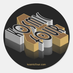 Hoja de los cuatro Pegatinas de KOSMIC
