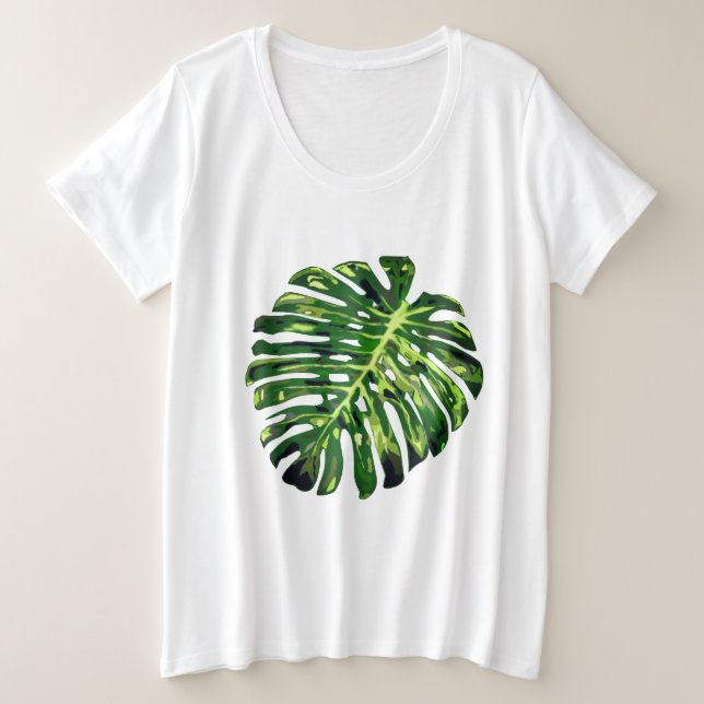 Hoja de Monstera Tropical (Anverso del diseño)