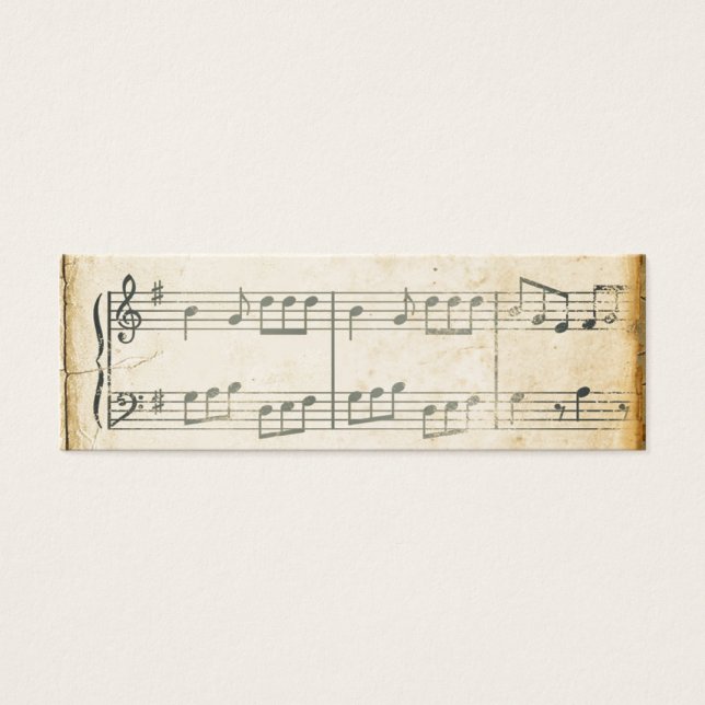 Hoja de música de vintage (Frente)