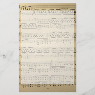 Hoja de música del vintage