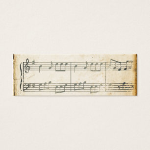 Hoja de música del vintage