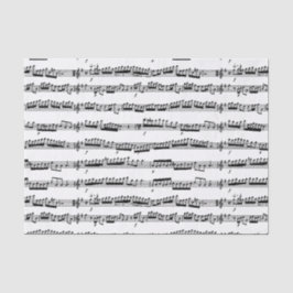 hoja de notas de papel tisular en blanco y negro