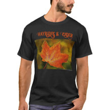 Hoja de otoño: camiseta Hayrides y sidra