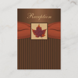 Hoja de Otoño, Tarjeta De Alojamiento De Recepción