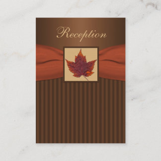 Hoja de Otoño, Tarjeta De Alojamiento De Recepción