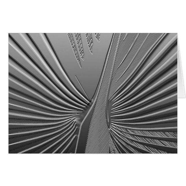 Hoja de palma cromada Art Déco (Anverso (Horizontal))