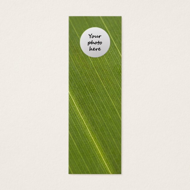 Hoja de Palma Personalizada para Marcar Páginas (Frente)