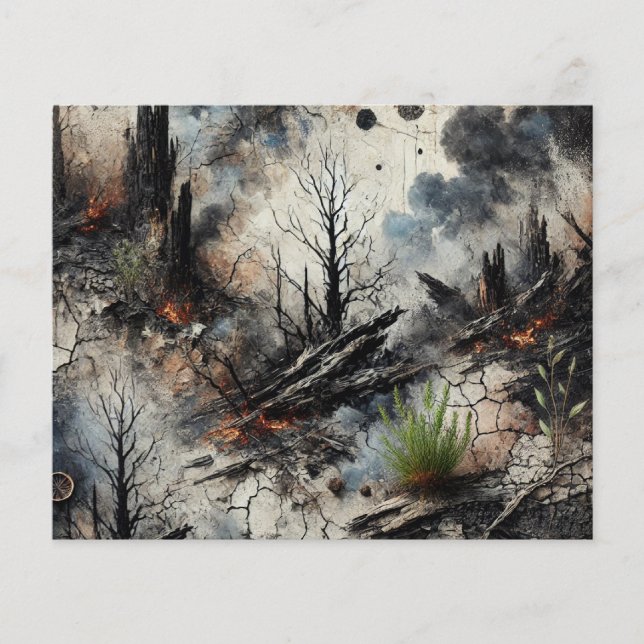 Hoja de papel abstracto artístico (Anverso)