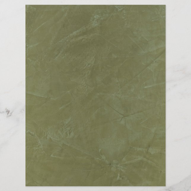 Hoja de papel de acabado falso verde toscano (Anverso)