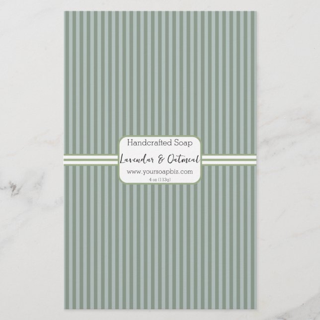 Hoja de papel de ajuste de jabón de banda vertical (Anverso)