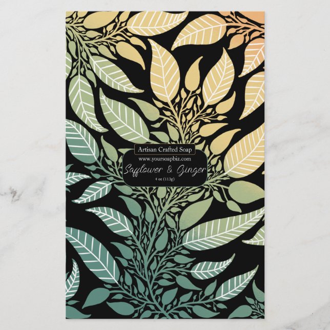 Hoja de papel de ajuste de jabón de diseño de cuer (Anverso)