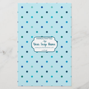 Hoja de papel de ajuste de jabón de punto azul mul