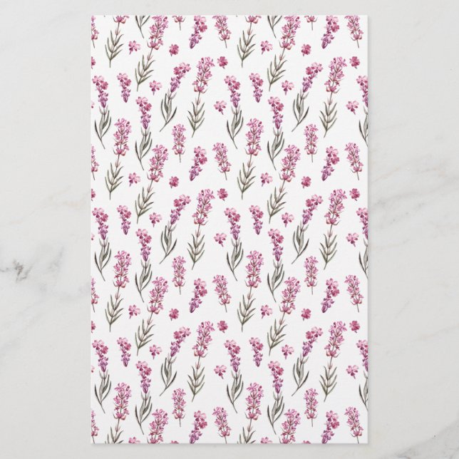 Hoja de papel de ajuste de jabón Lavendar (Anverso)