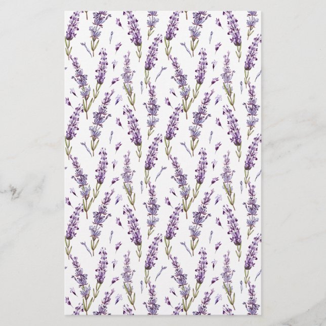 Hoja de papel de ajuste de jabón Lavendar (Anverso)