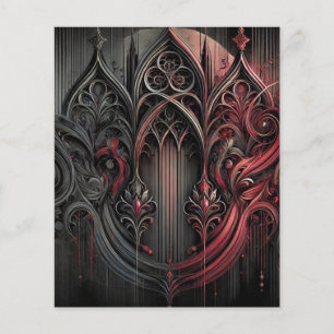 Hoja de papel de Arte Gótico Elegante