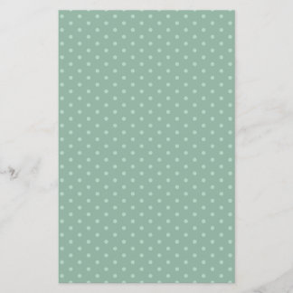 Hoja de papel de carátula de puntos de polka azul
