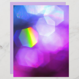 Hoja de papel de cuadernillo brillante azul púrpur