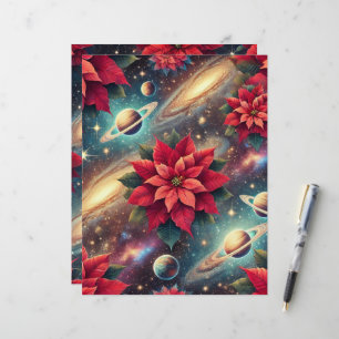 Hoja de papel de cuadernillo del patrón de la poso